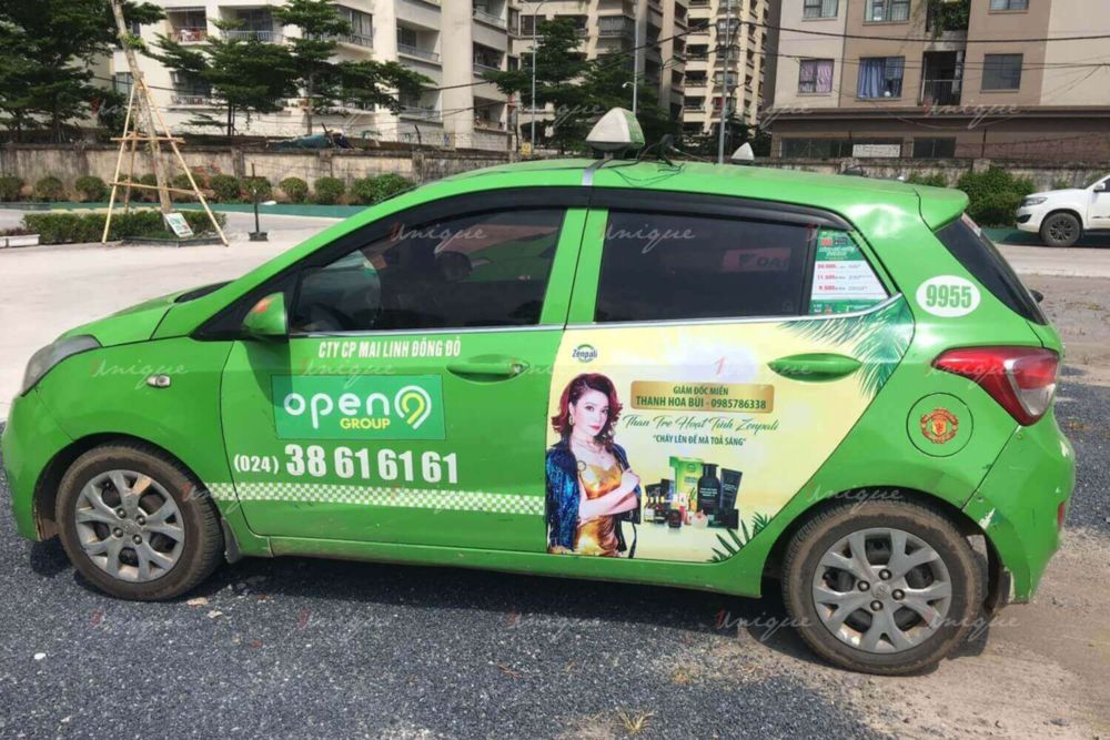 Zenpali Group phủ sóng thương hiệu với chiến dịch quảng cáo trên xe taxi tại Hà Nội Zenpali quảng cáo taxi