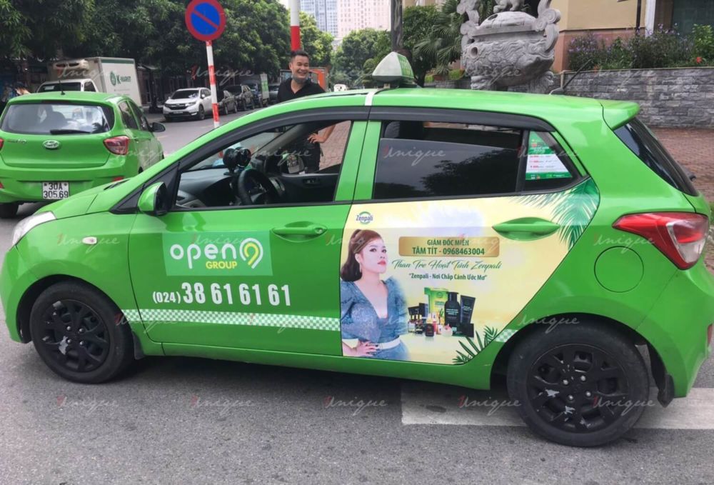 Zenpali Group phủ sóng thương hiệu với chiến dịch quảng cáo trên xe taxi tại Hà Nội Zenpali quảng cáo taxi