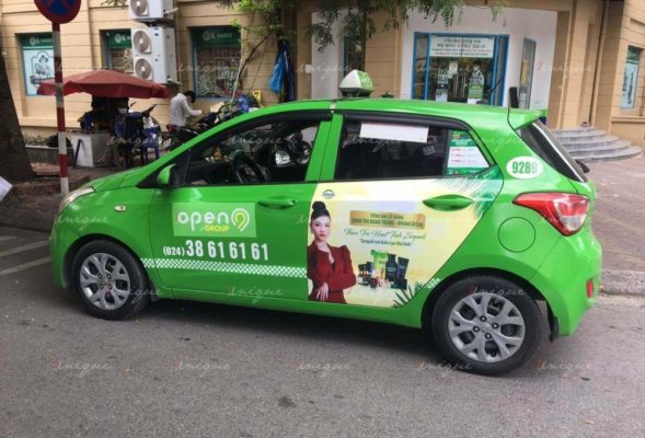 Zenpali quảng cáo taxi