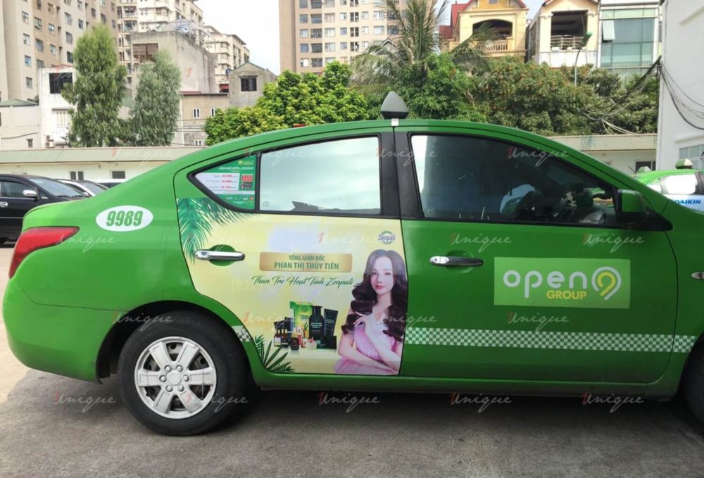 Zenpali Group phủ sóng thương hiệu với chiến dịch quảng cáo trên xe taxi tại Hà Nội Zenpali quảng cáo taxi