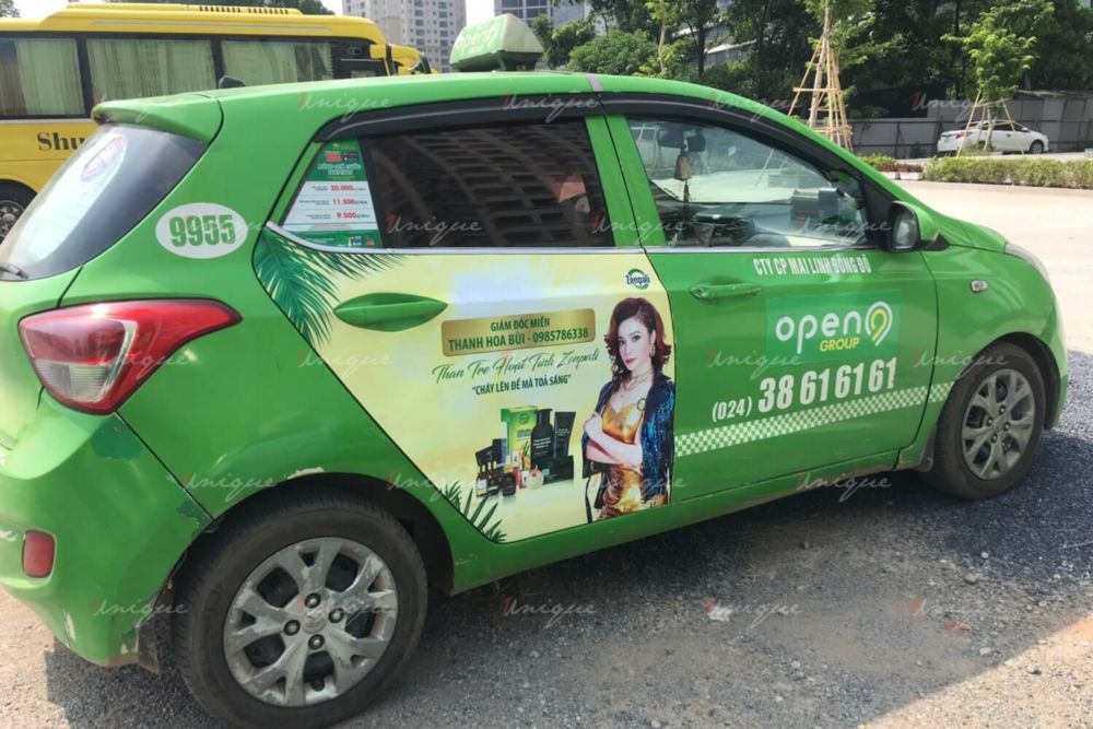 Zenpali Group phủ sóng thương hiệu với chiến dịch quảng cáo trên xe taxi tại Hà Nội Zenpali quảng cáo taxi