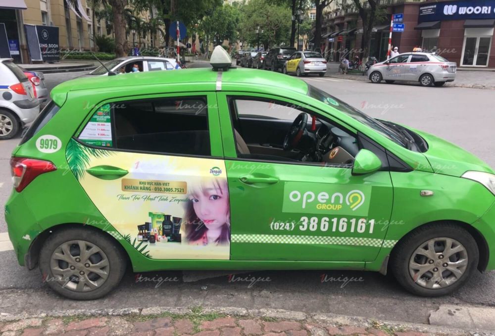 Zenpali Group phủ sóng thương hiệu với chiến dịch quảng cáo trên xe taxi tại Hà Nội Zenpali quảng cáo taxi