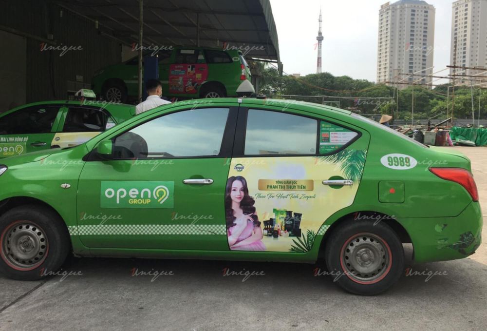 Zenpali Group phủ sóng thương hiệu với chiến dịch quảng cáo trên xe taxi tại Hà Nội Zenpali quảng cáo taxi