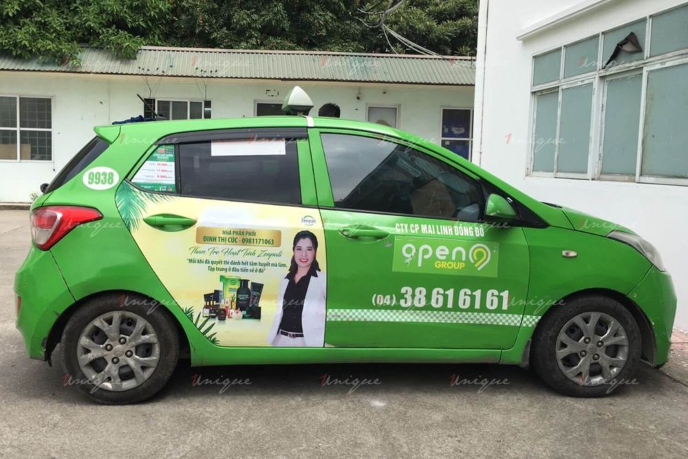 Zenpali Group phủ sóng thương hiệu với chiến dịch quảng cáo trên xe taxi tại Hà Nội Zenpali quảng cáo taxi
