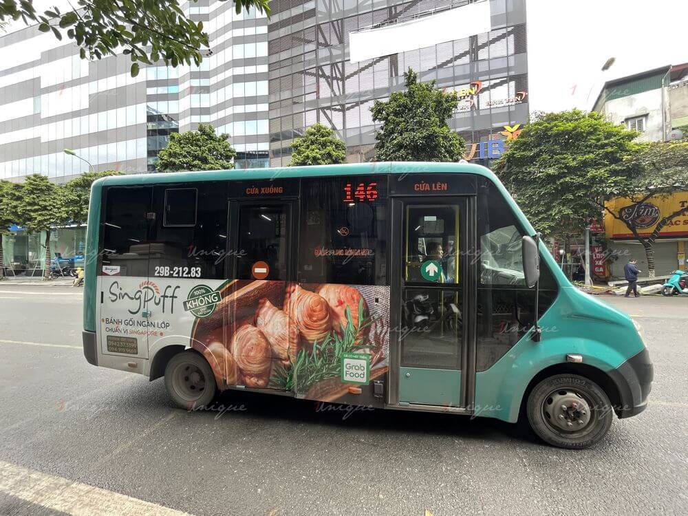 Sing Puff quảng cáo xe bus Sing Puff quảng cáo xe bus