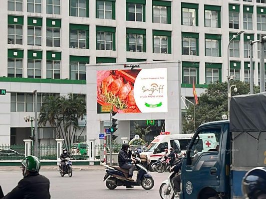 Sing Puff quảng cáo xe bus