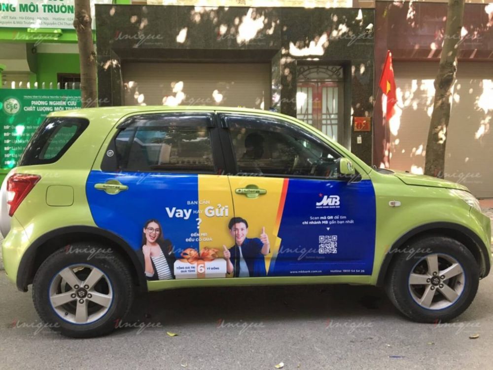 MBBank triển khai chiến dịch quảng cáo trên xe ô tô tại Hà Nội và Hồ Chí Minh MBBank quảng cáo ô tô