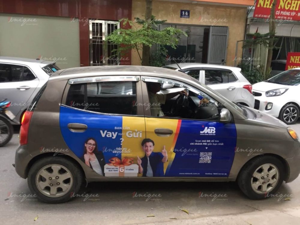 MBBank triển khai chiến dịch quảng cáo trên xe ô tô tại Hà Nội và Hồ Chí Minh MBBank quảng cáo ô tô