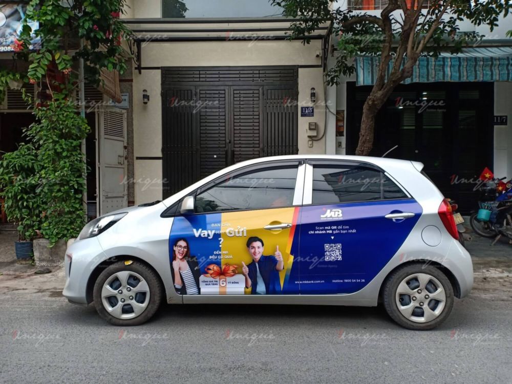MBBank triển khai chiến dịch quảng cáo trên xe ô tô tại Hà Nội và Hồ Chí Minh MBBank quảng cáo ô tô