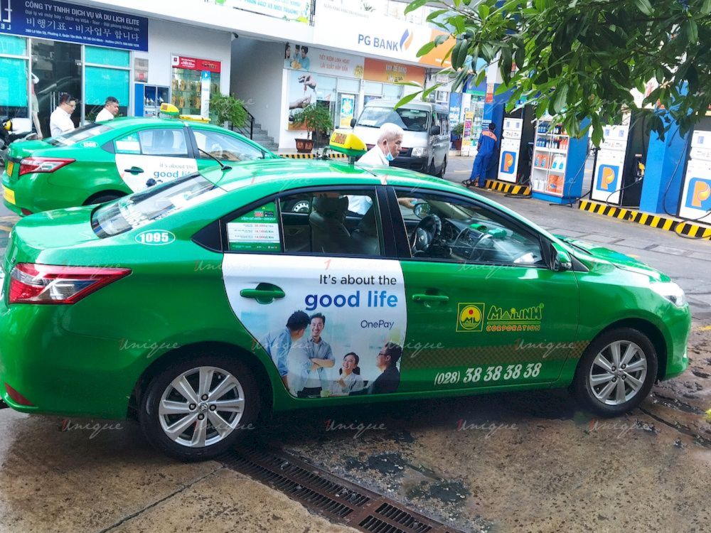 OnePay quảng cáo taxi