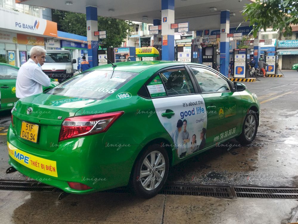 OnePay quảng cáo taxi