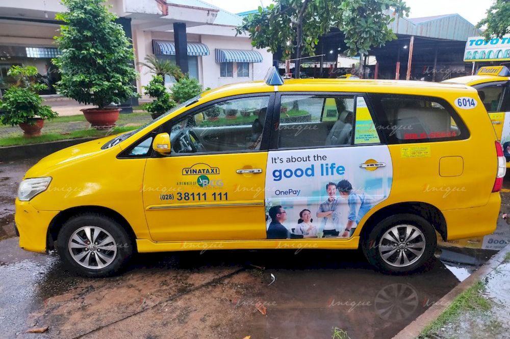 OnePay quảng cáo taxi
