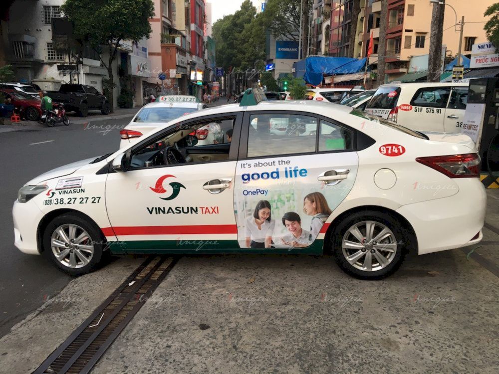 OnePay quảng cáo taxi OnePay quảng cáo taxi
