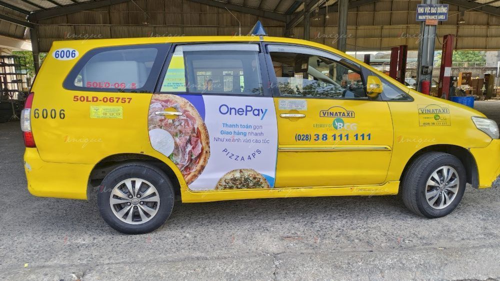 OnePay quảng cáo taxi OnePay quảng cáo taxi