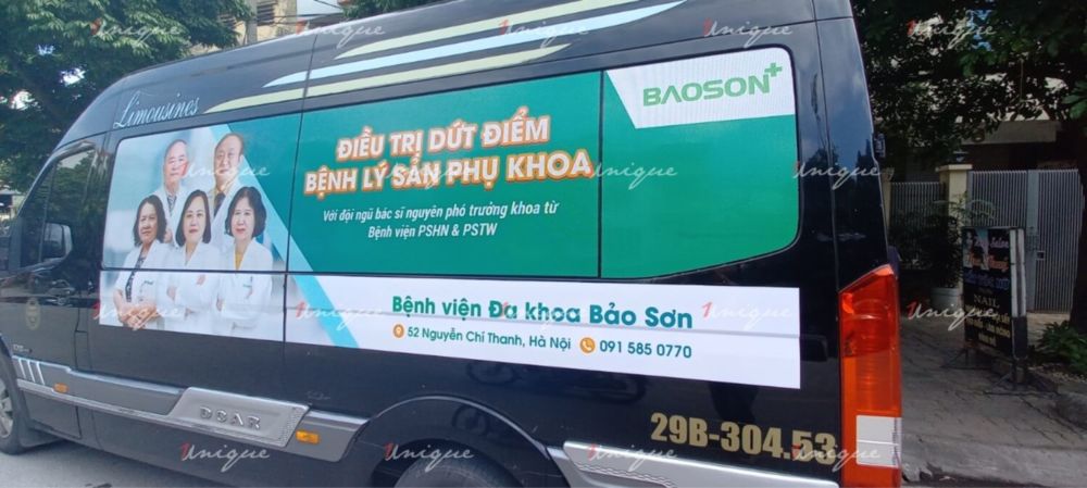 Bệnh viện Bảo Sơn triển quảng cáo trên xe Limousine tại 4 tỉnh thành Bệnh viện Bảo Sơn triển quảng cáo trên xe Limousine tại 4 tỉnh thành