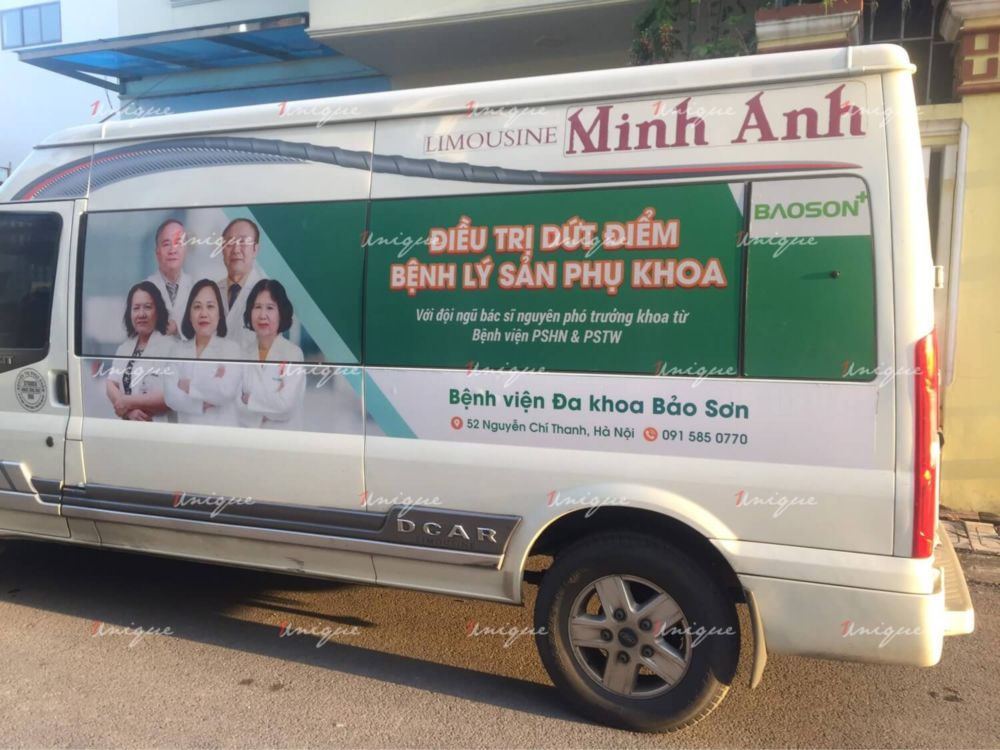 Bệnh viện Bảo Sơn triển quảng cáo trên xe Limousine tại 4 tỉnh thành Bệnh viện Bảo Sơn triển quảng cáo trên xe Limousine tại 4 tỉnh thành