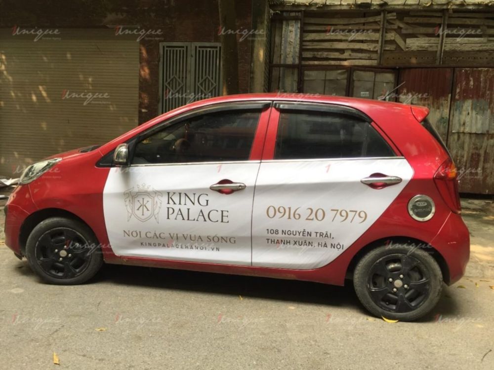 King Palace với chiến dịch quảng cáo trên xe ô tô tại Hà Nội khẳng định thương hiệu King Palace quảng cáo trên ô tô