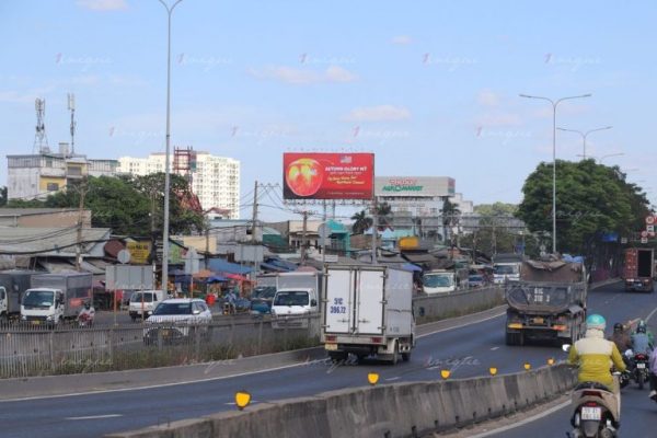 Dự án Billboard quảng cáo của Hoàng Thọ Fruits tại Chợ Đầu mối Thủ Đức (TP.HCM)