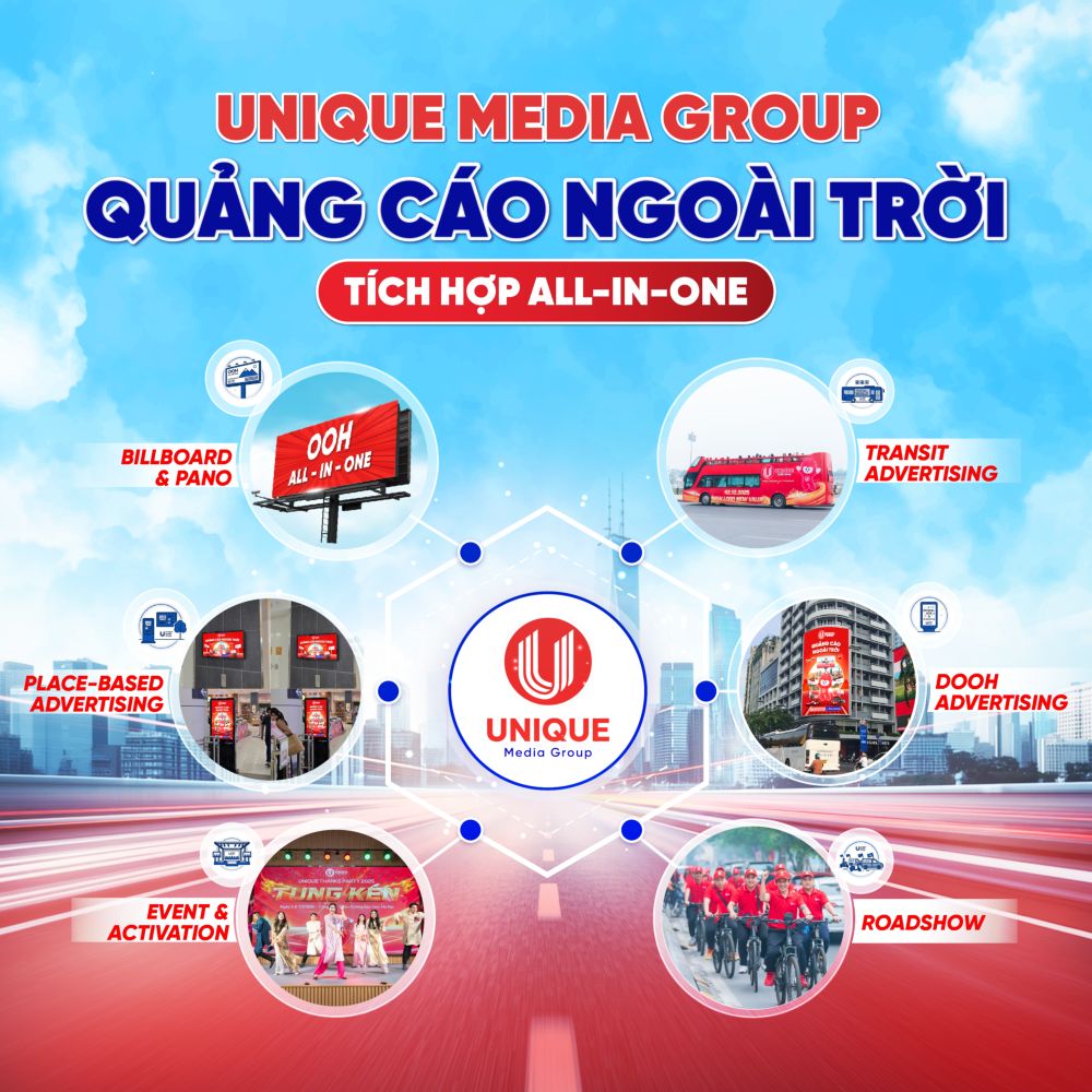 Unique OOH - Dịch vụ quảng cáo ngoài trời tích hợp OOH All-In-One